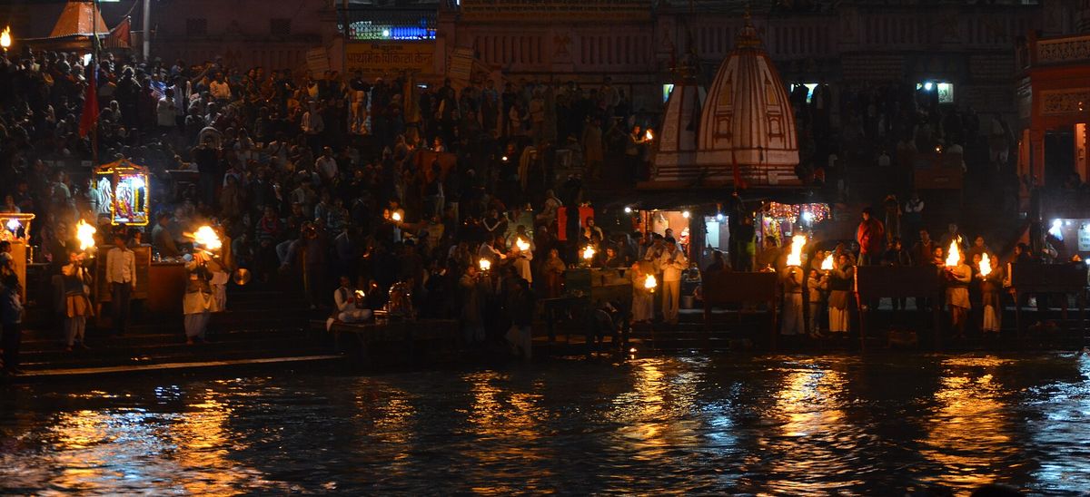 Evening aarti at Har-ki-pauri, Haridwar